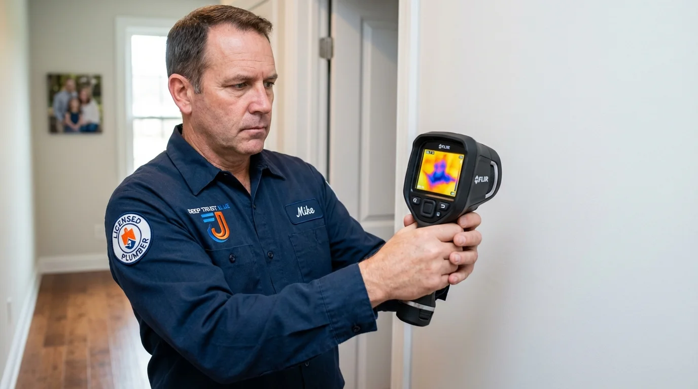 Thermal imaging leak detection by Johns Plumbing LLC in Watseka